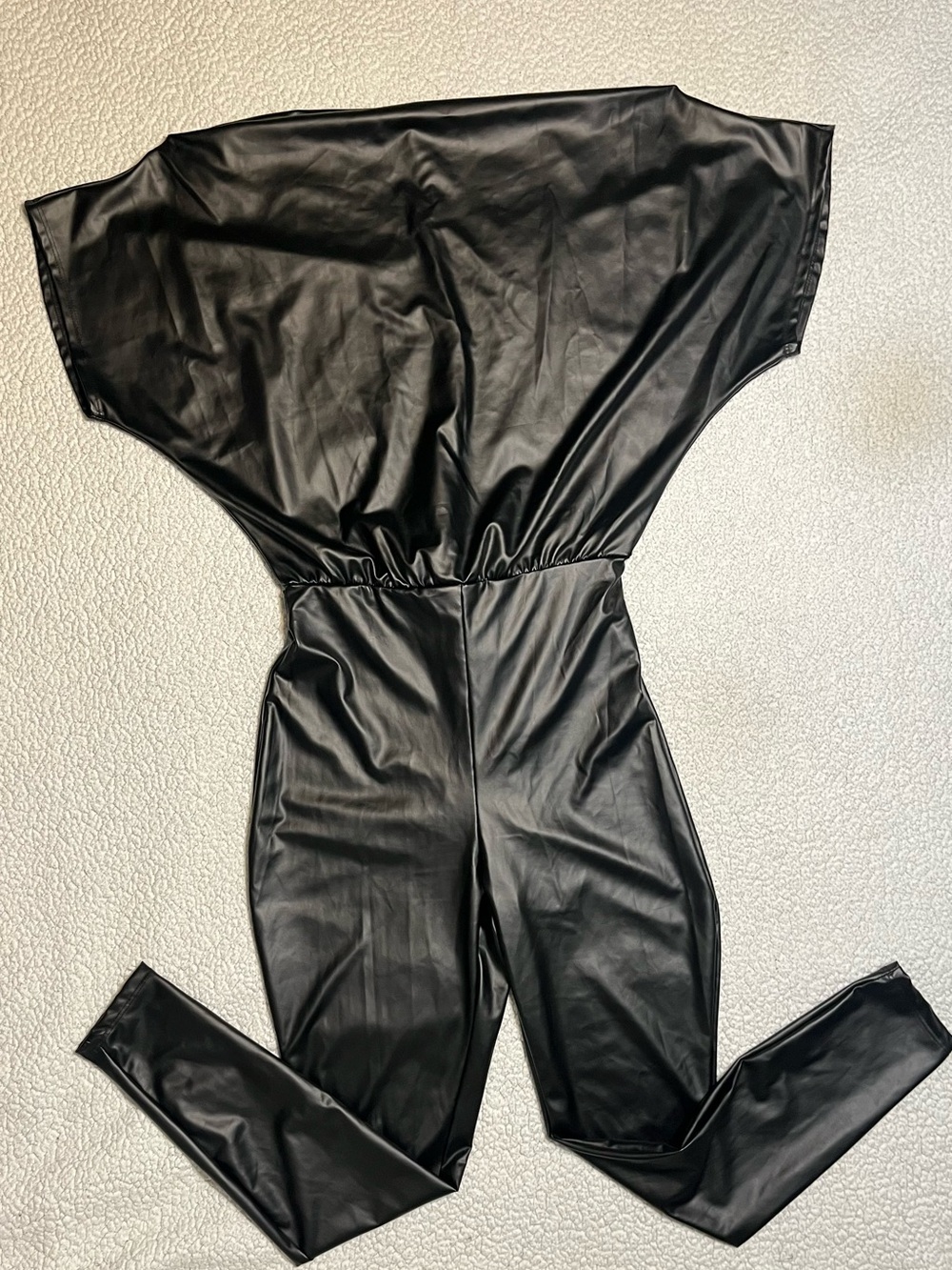 Fashion Nova Want You Back PU Jumpsuit - Picture 5 of 13
